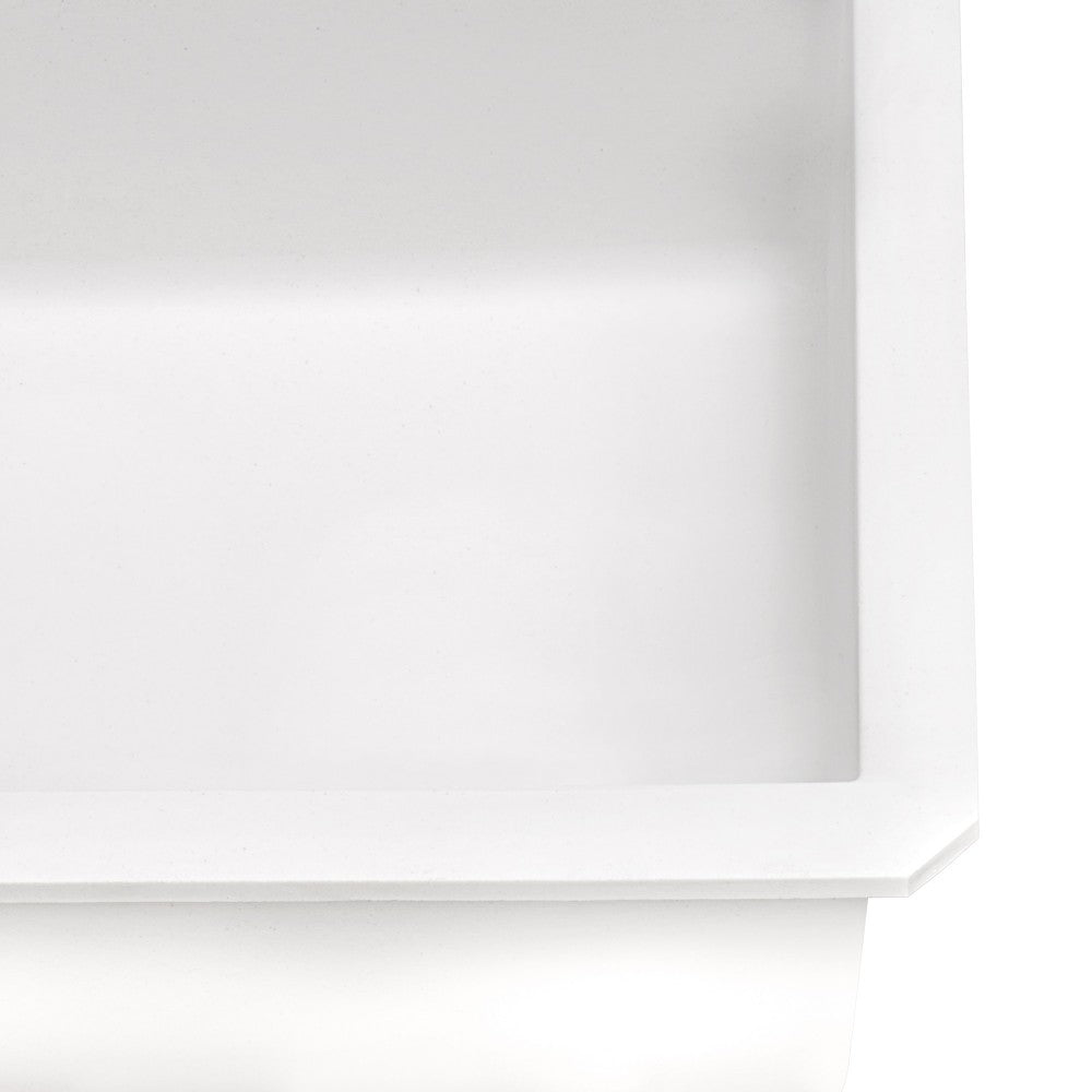 Ruvati epiGranite 31-3/4 x 19-1/4 inch Kitchen Sink - Arctic White