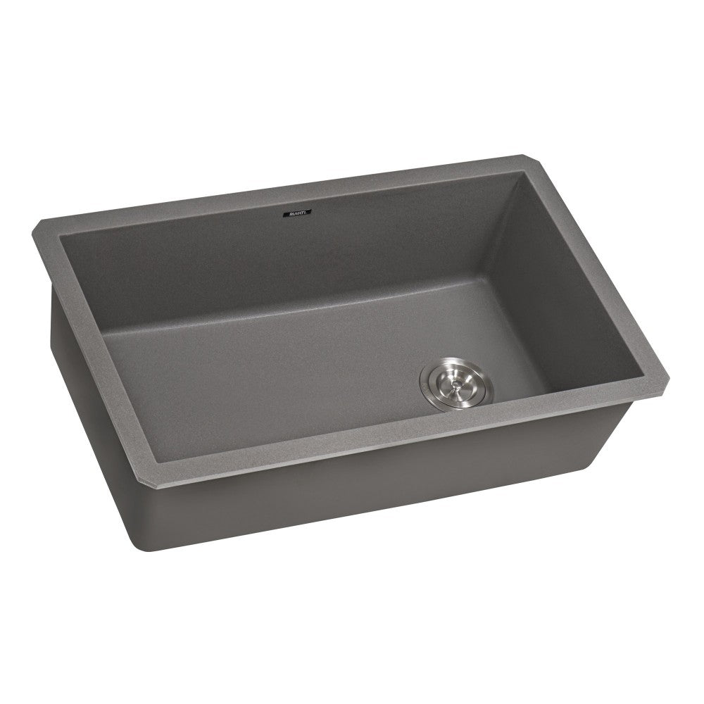 Ruvati epiGranite 31-3/4 x 19-1/4 inch Kitchen Sink - Urban Gray