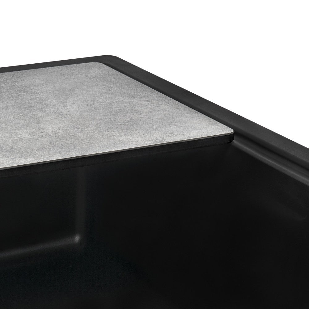 Ruvati epiStage 33 x 19 inch Kitchen Sink - Midnight Black