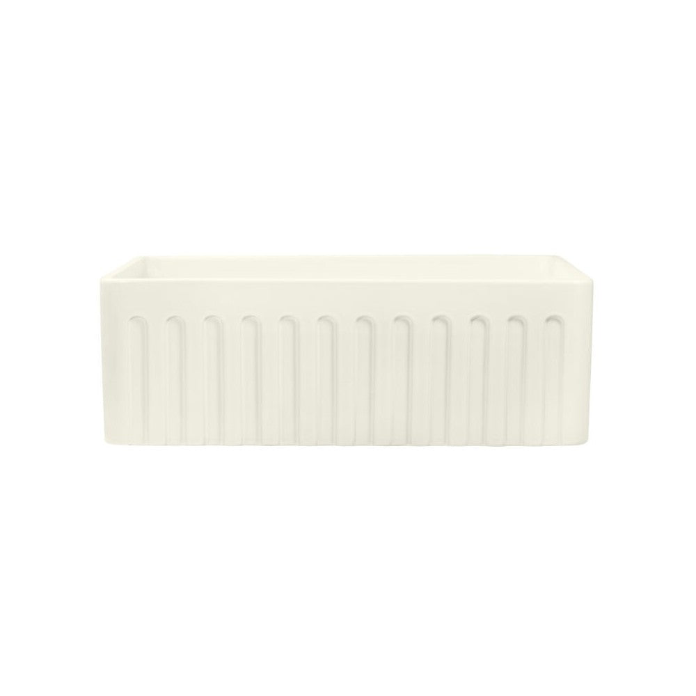 Ruvati Fiamma 30 x 20 inch Farmhouse Fireclay Kitchen Sink - Biscuit