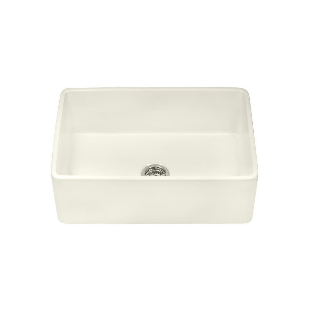 Ruvati Fiamma 33 x 20 inch Farmhouse Fireclay Kitchen Sink - Biscuit