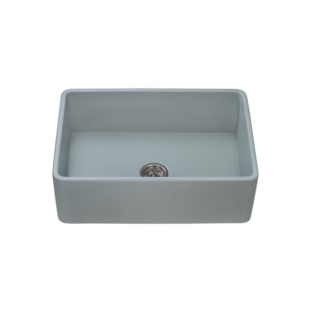 Ruvati Fiamma 33 x 20 inch Farmhouse Fireclay Kitchen Sink - Horizon Gray