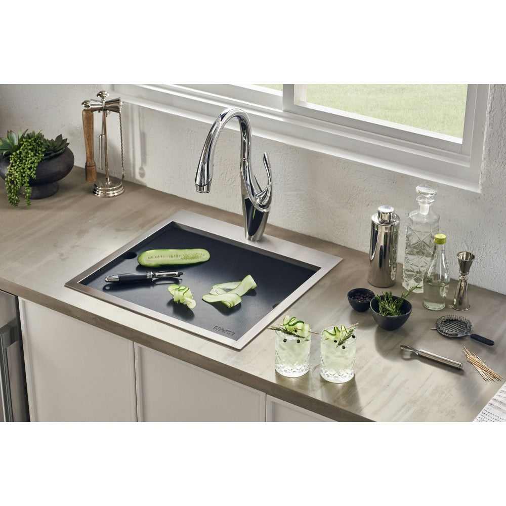 Ruvati Merino 15 x 20 inch Topmount Marine Sink - Stainless Steel