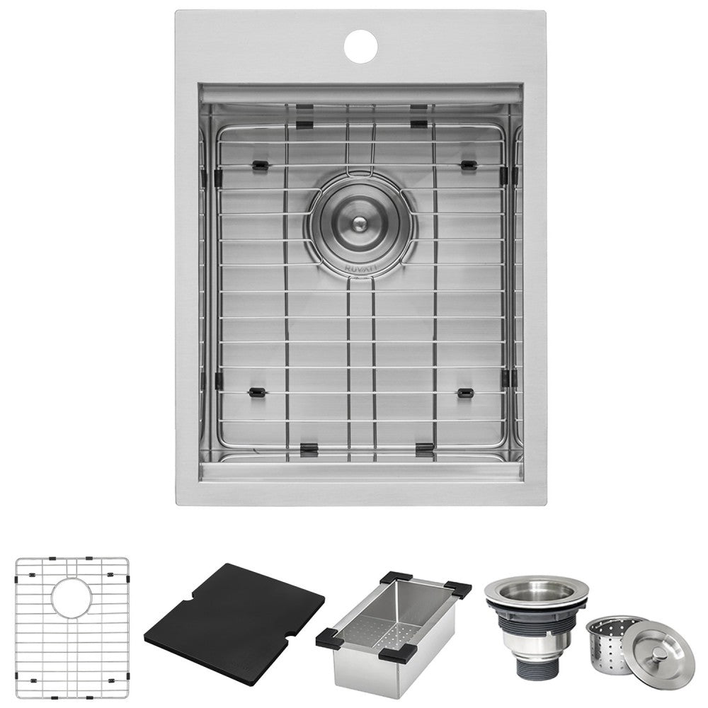 Ruvati Merino 15 x 20 inch Topmount Marine Sink - Stainless Steel