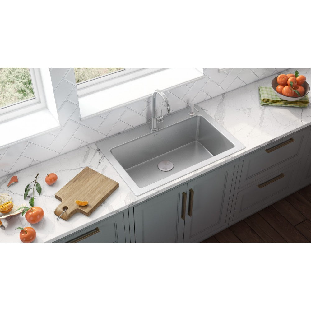 Ruvati Modena 33 x 22 inch Topmount Kitchen Sink - Stainless Steel