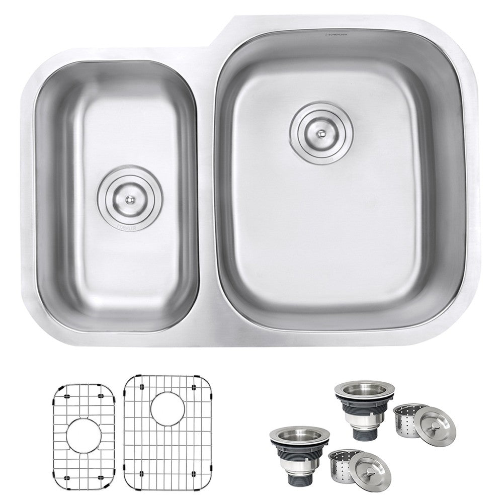 Ruvati Parmi 29 x 20.75 inch Undermount Stainless Steel Kitchen Sink