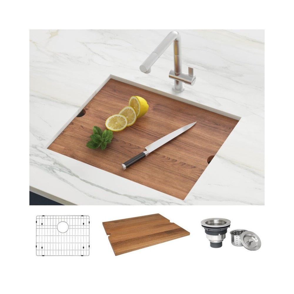 Ruvati Roma 21 x 19 inch Undermount Stainless Steel Kitchen Sink