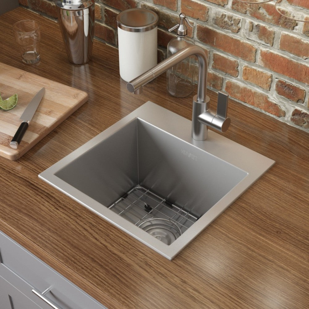 Ruvati Tirana 18 x 18 inch Topmount Bar Sink