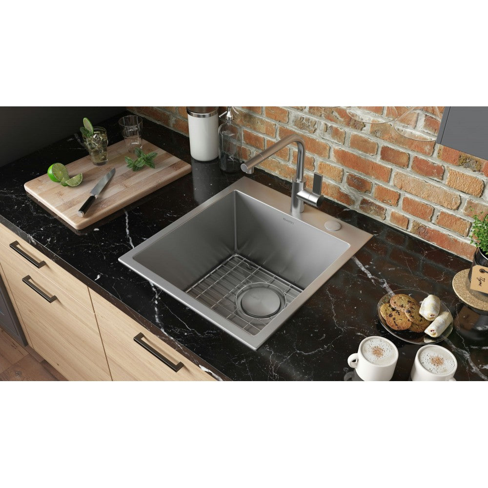 Ruvati Tirana Pro 18 x 20 inch Topmount Stainless Steel Kitchen Sink