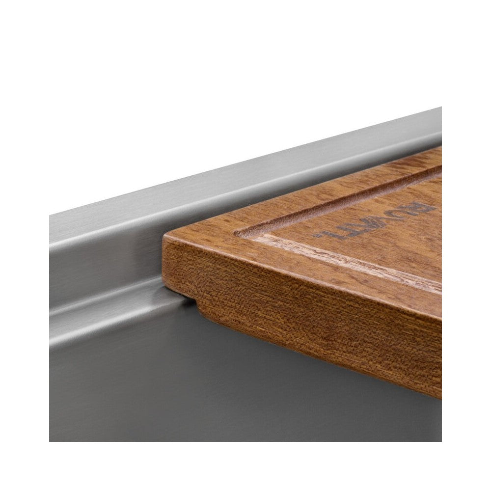 Ruvati Verona 24 x 22 inch Apron Front Stainless Steel Kitchen Sink