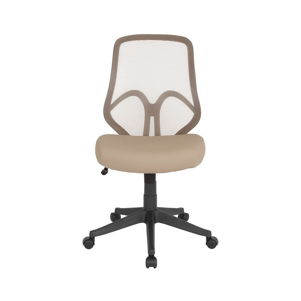 Salerno Series High Back Light Brown Mesh Office Chair