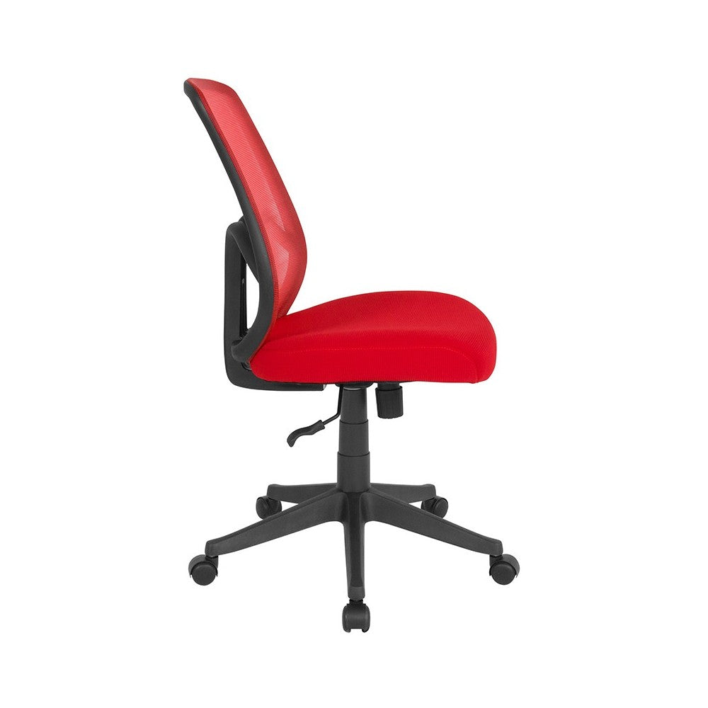 Salerno Series High Back Red Mesh Office Chair
