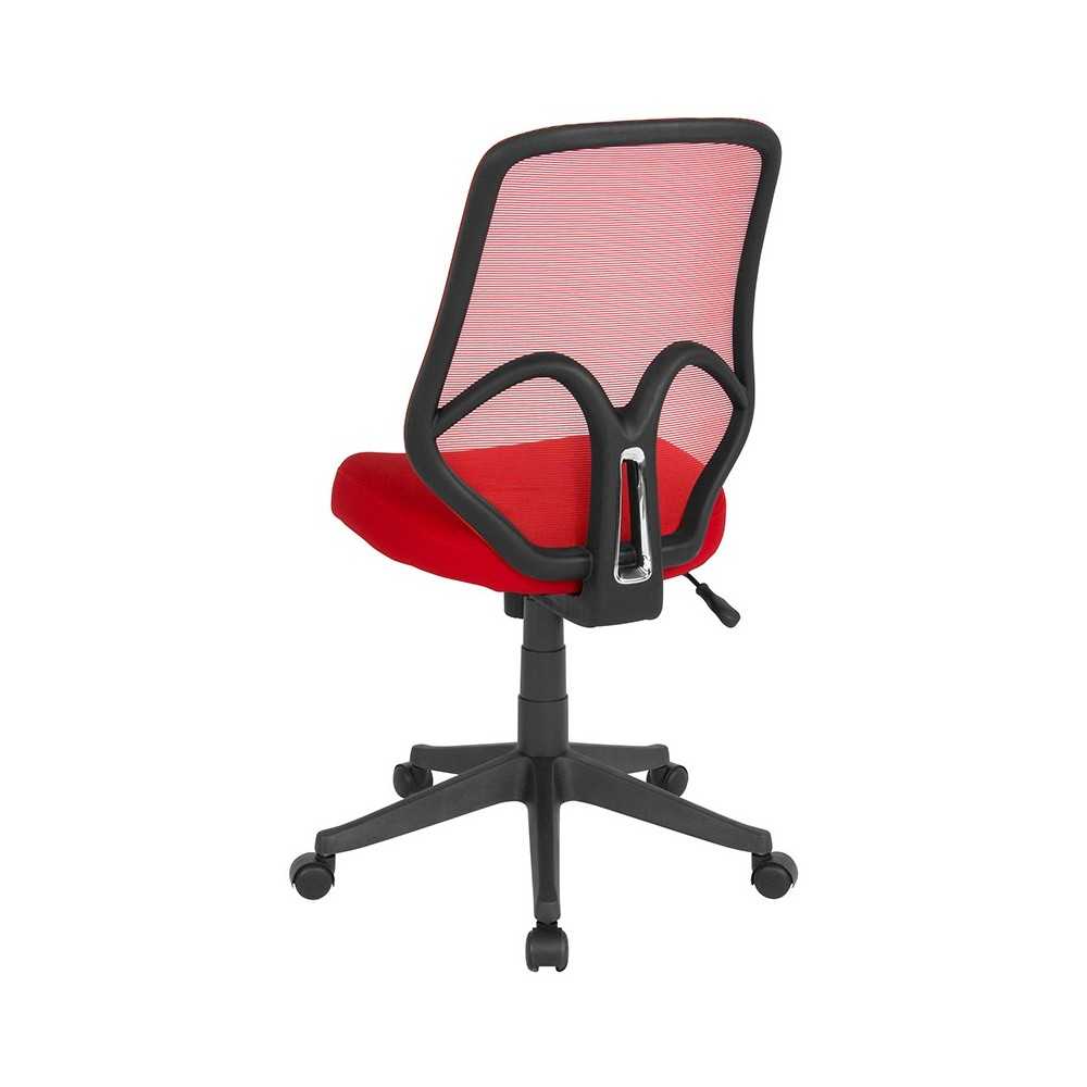 Salerno Series High Back Red Mesh Office Chair