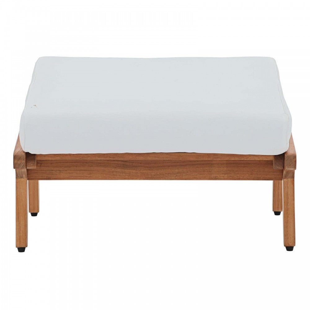 Saratoga Outdoor Patio Teak Ottoman