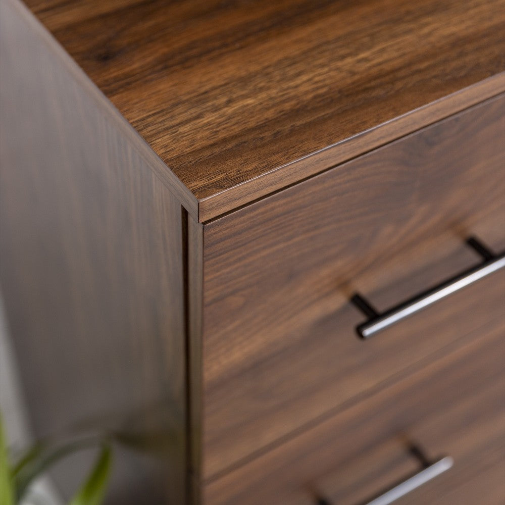 Savanna Modern Wood 6 Drawer Dresser - Dark Walnut