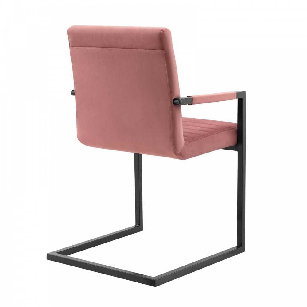 Savoy Performance Velvet Dining Chairs - Set of 2, Dusty Rose