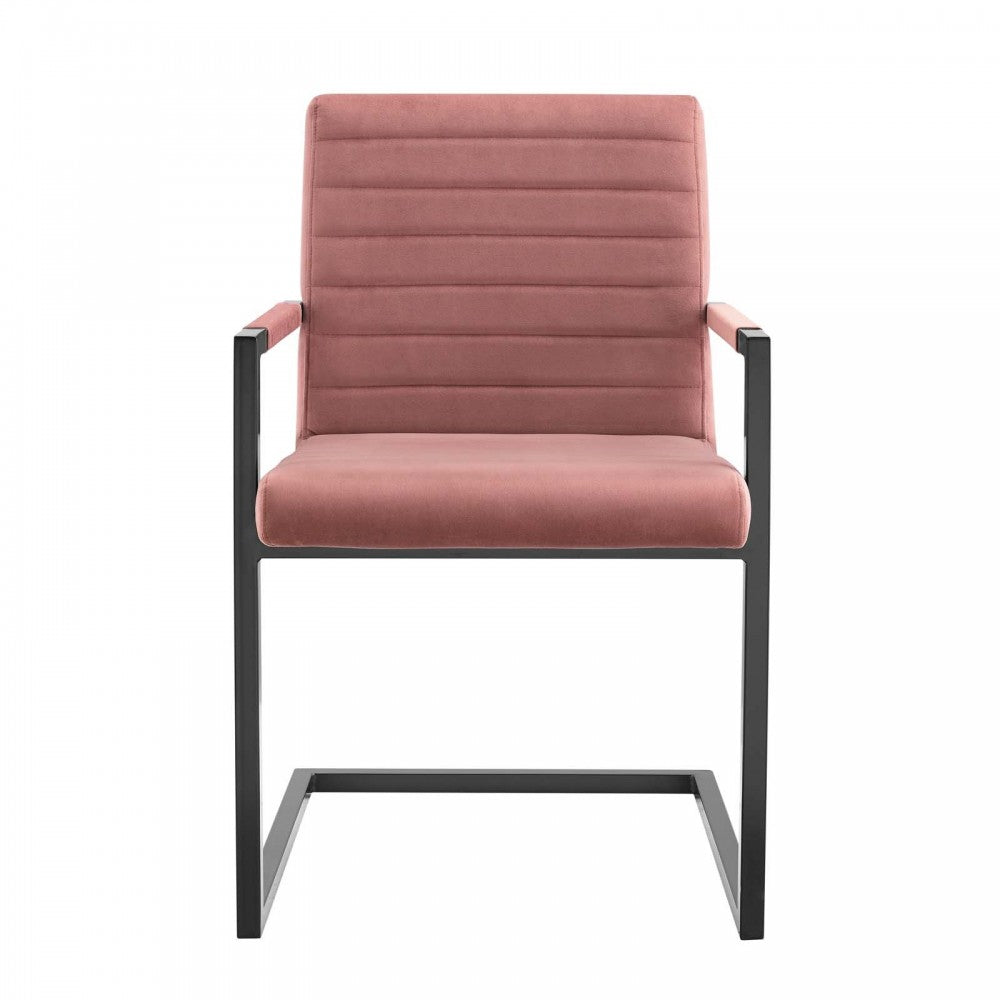 Savoy Performance Velvet Dining Chairs - Set of 2, Dusty Rose