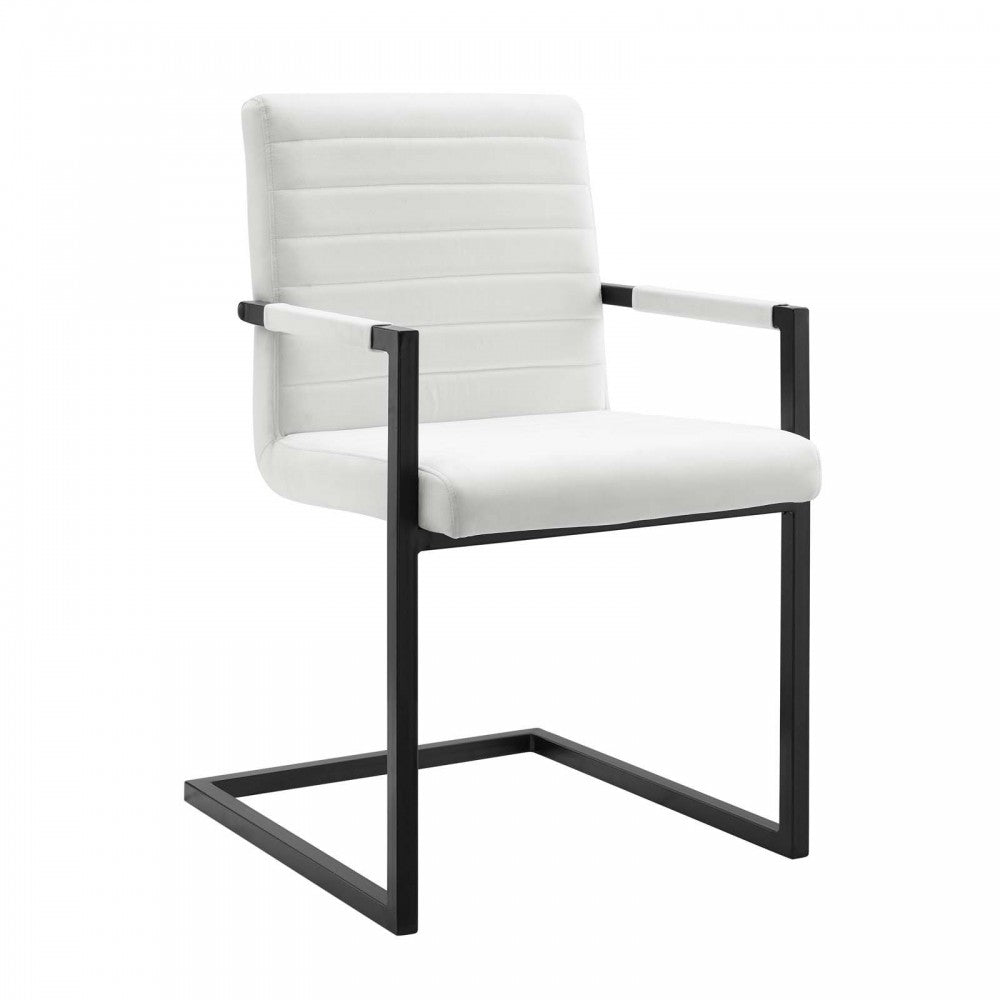 Savoy Performance Velvet Dining Chairs - Set of 2, White