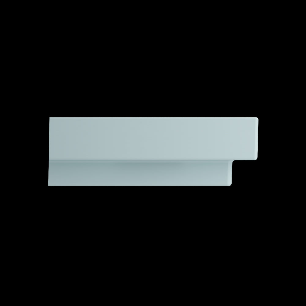 Scala Arch Wall-Mounted Sink Fireclay 32 in. 1-Hole in Matte Ice Blue