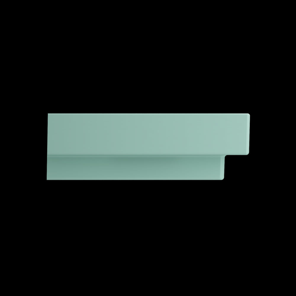 Scala Arch Wall-Mounted Sink Fireclay 32 in. 1-Hole in Matte Mint Green