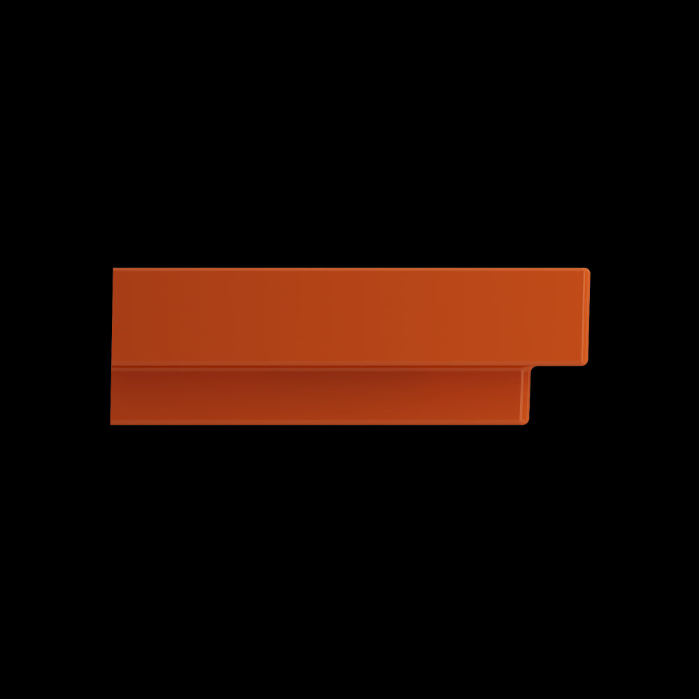 Scala Arch Wall-Mounted Sink Fireclay 32 in. 1-Hole in Orange