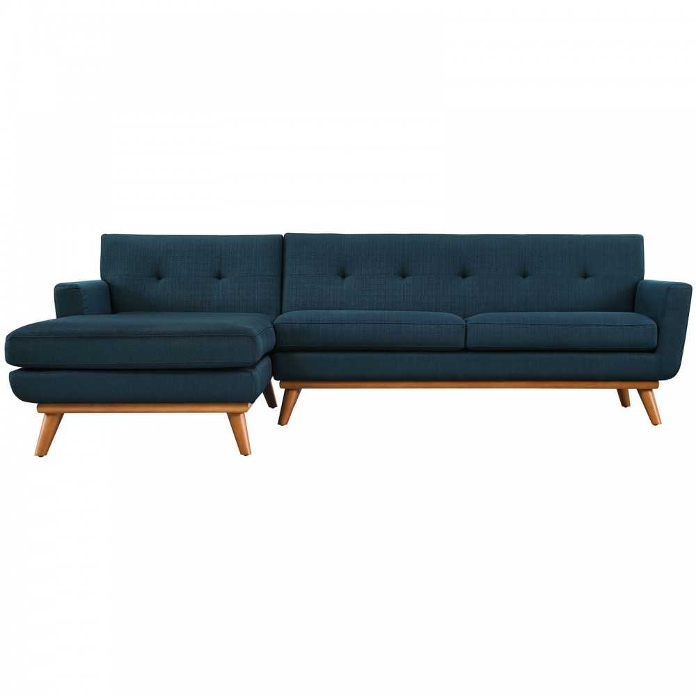 se Left-Facing Sectional Sofa, Azure