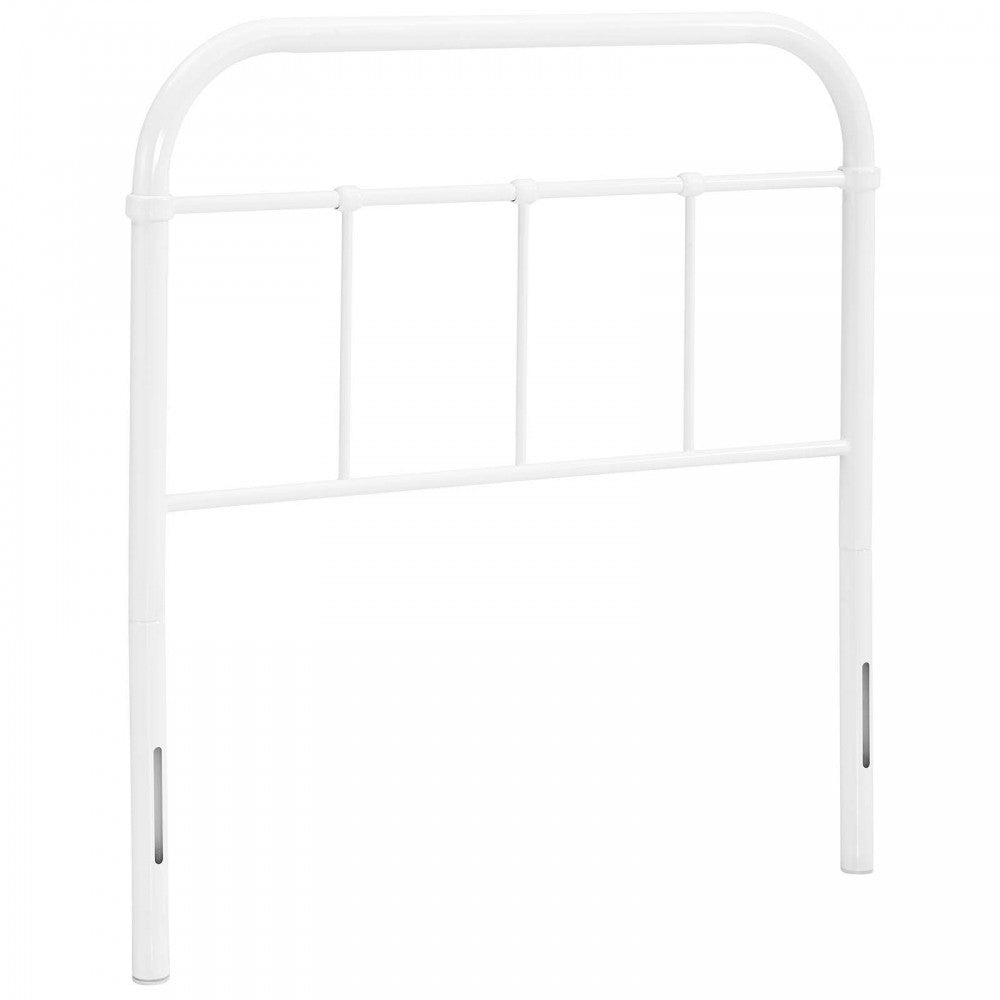 Serena Twin Steel Headboard, White