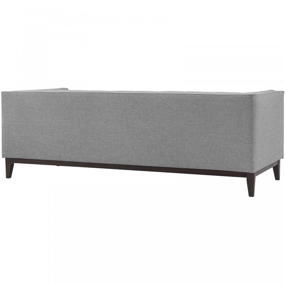 Serve Upholstered Fabric Sofa, Light Gray