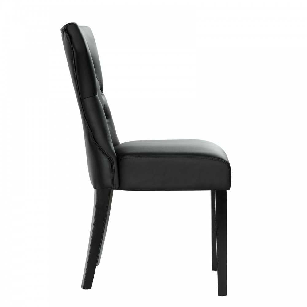Silhouette Dining Chairs Set of 2, Black