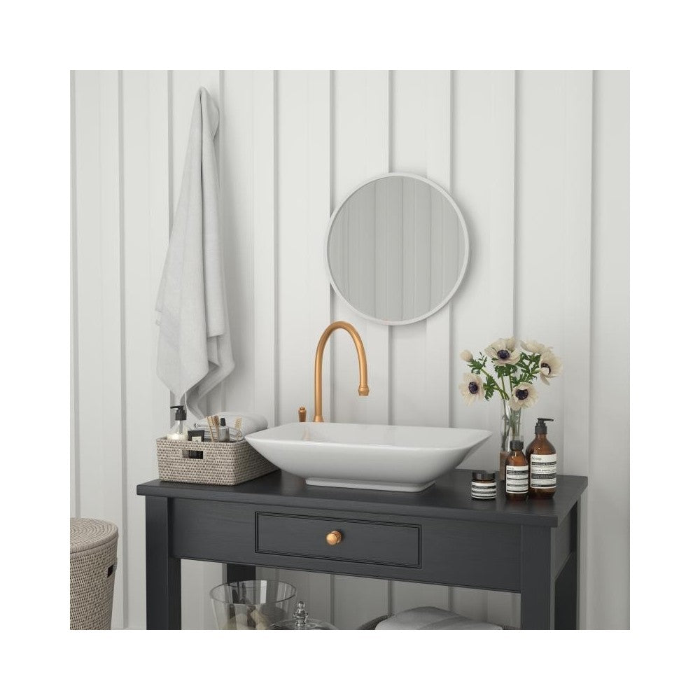 Silver 20" Round Wall Mirror