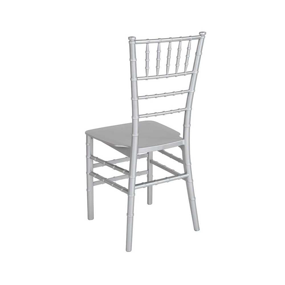 Silver Resin Stacking Chiavari Chair