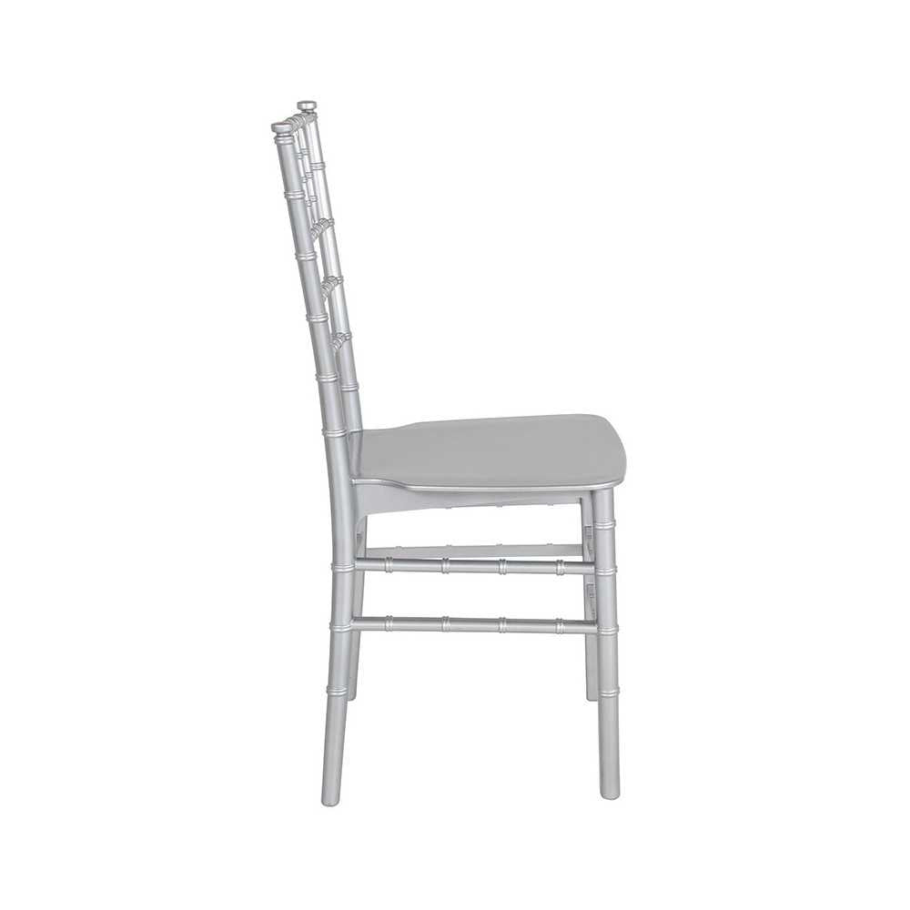Silver Resin Stacking Chiavari Chair