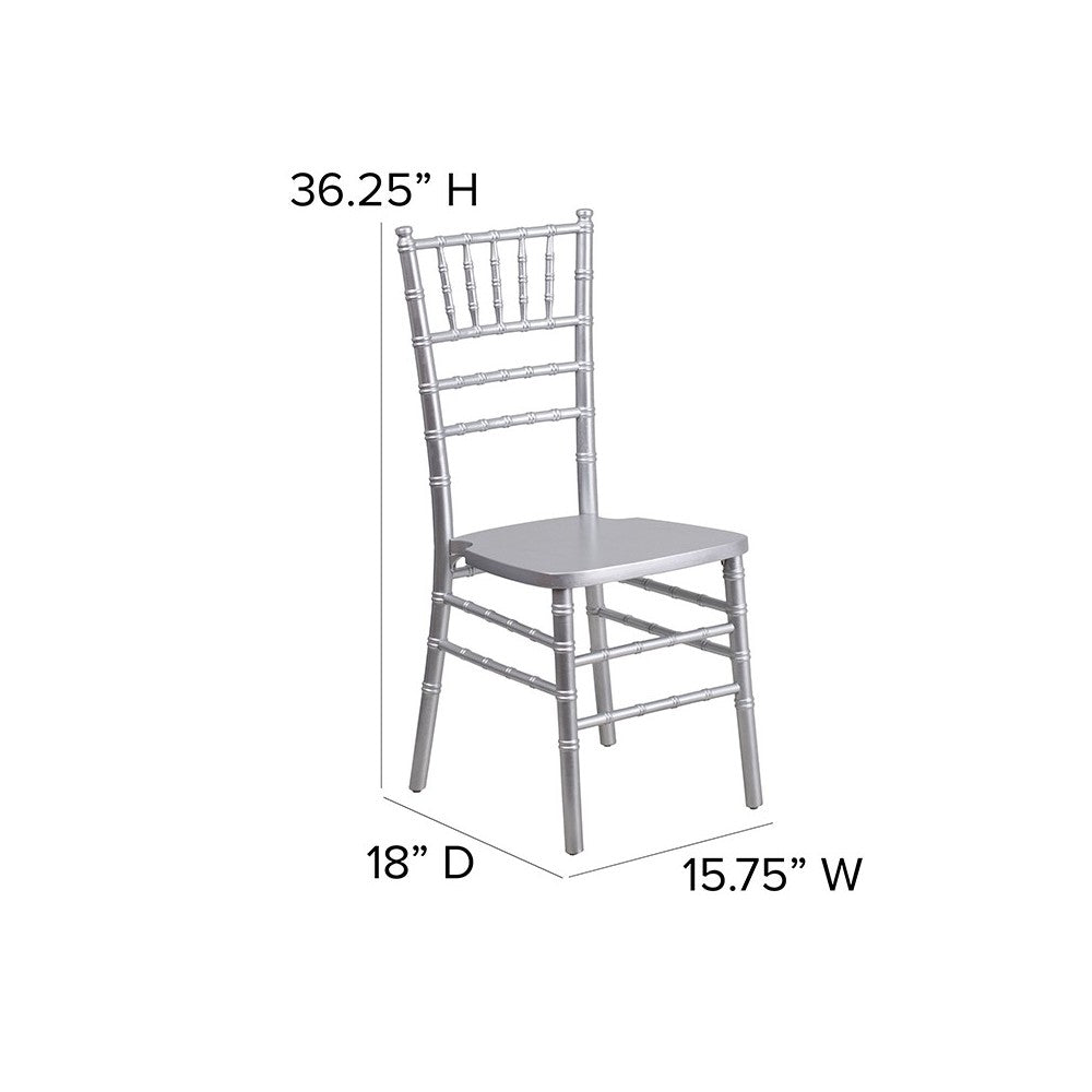 Silver Wood Chiavari Chair