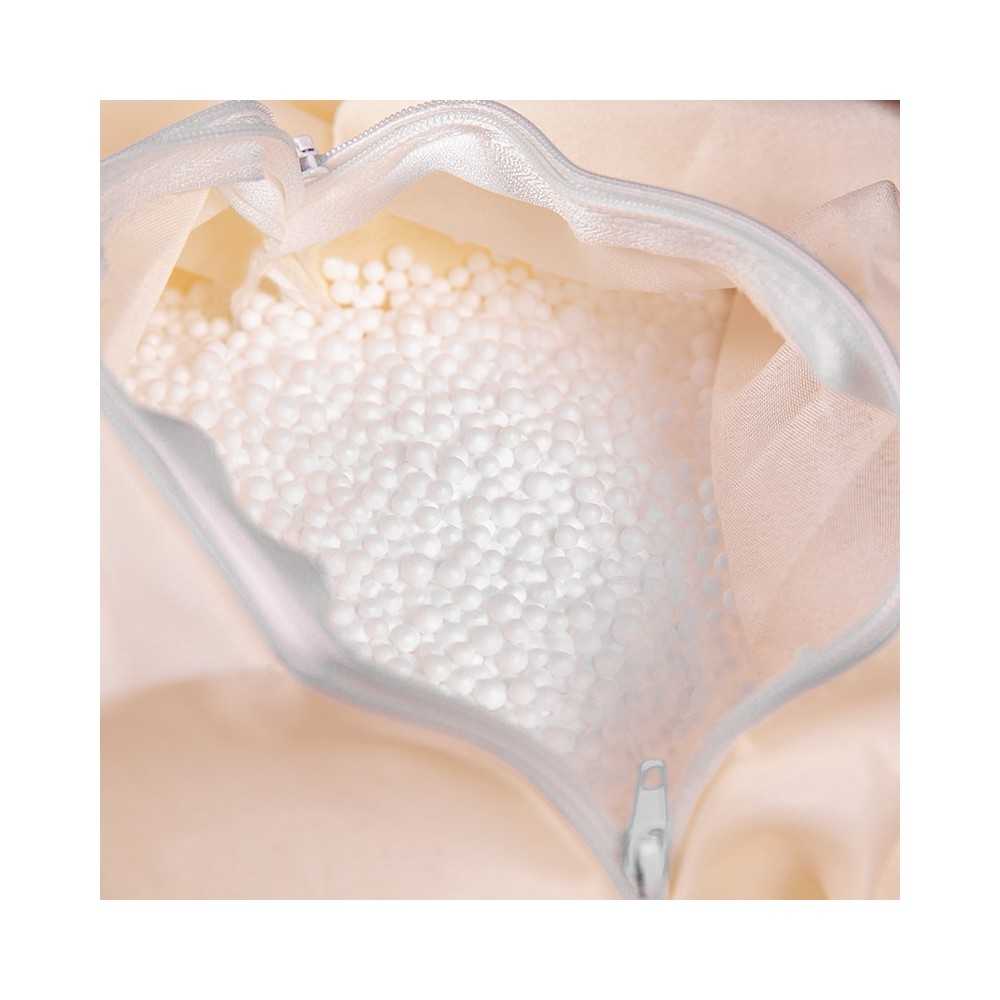 Small Solid Light Pink Bean Bag Chair for Kids and Teens