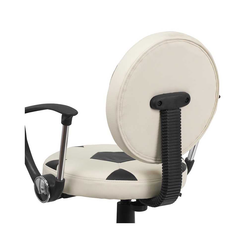 Soccer Swivel Task Office Chair with Arms