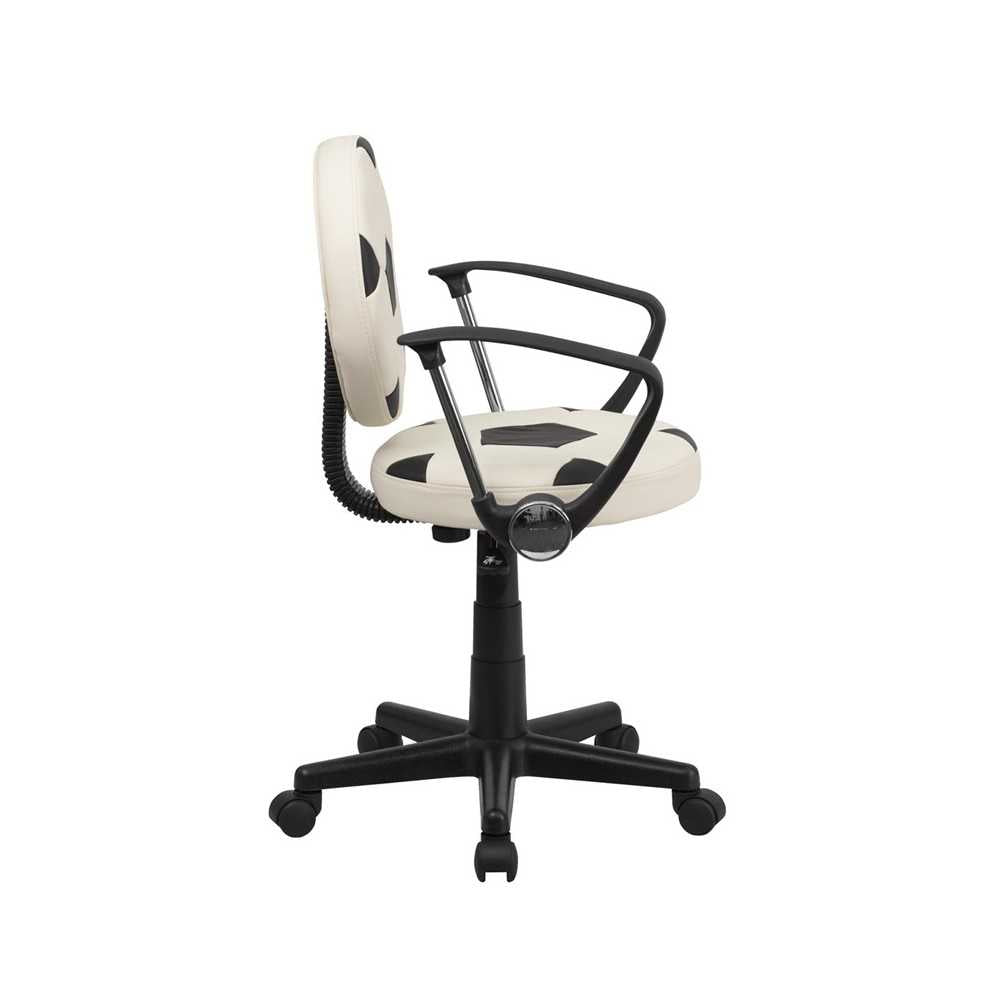 Soccer Swivel Task Office Chair with Arms