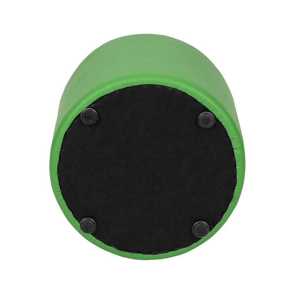 Soft Seating Collaborative Circle for Classrooms and Common Spaces - 18" Seat Height (Green)