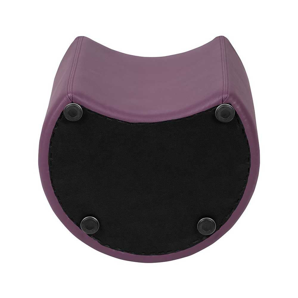 Soft Seating Collaborative Moon for Classrooms and Common Spaces - 18" Seat Height (Purple)