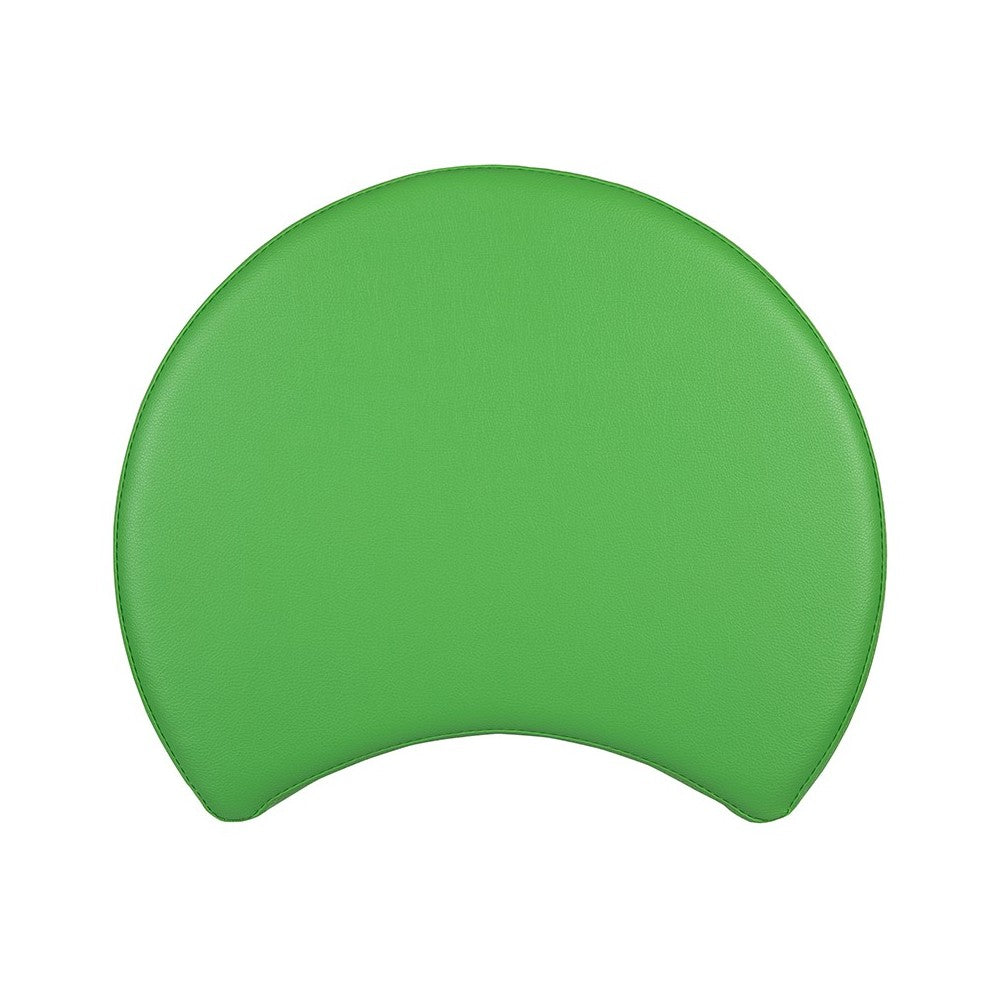 Soft Seating Collaborative Moon for Classrooms and Daycares - 12" Seat Height (Green)