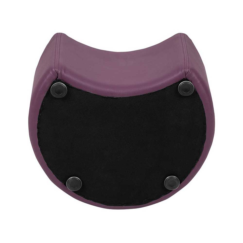 Soft Seating Collaborative Moon for Classrooms and Daycares - 12" Seat Height (Purple)