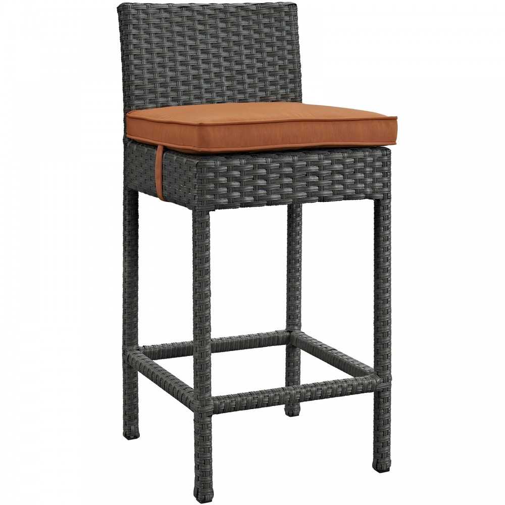 Sojourn 2 Piece Outdoor Patio Sunbrella Pub Set, Canvas Tuscan