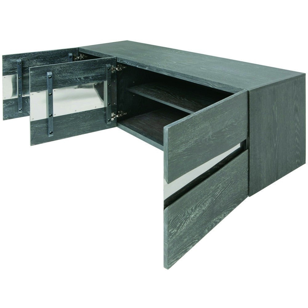 Sorrento Oxidized Gray Wood Sideboard Cabinet