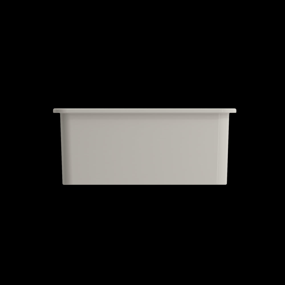 Sotto Dual-Mount Fireclay 24 in. Single Bowl Kitchen Sink in Biscuit