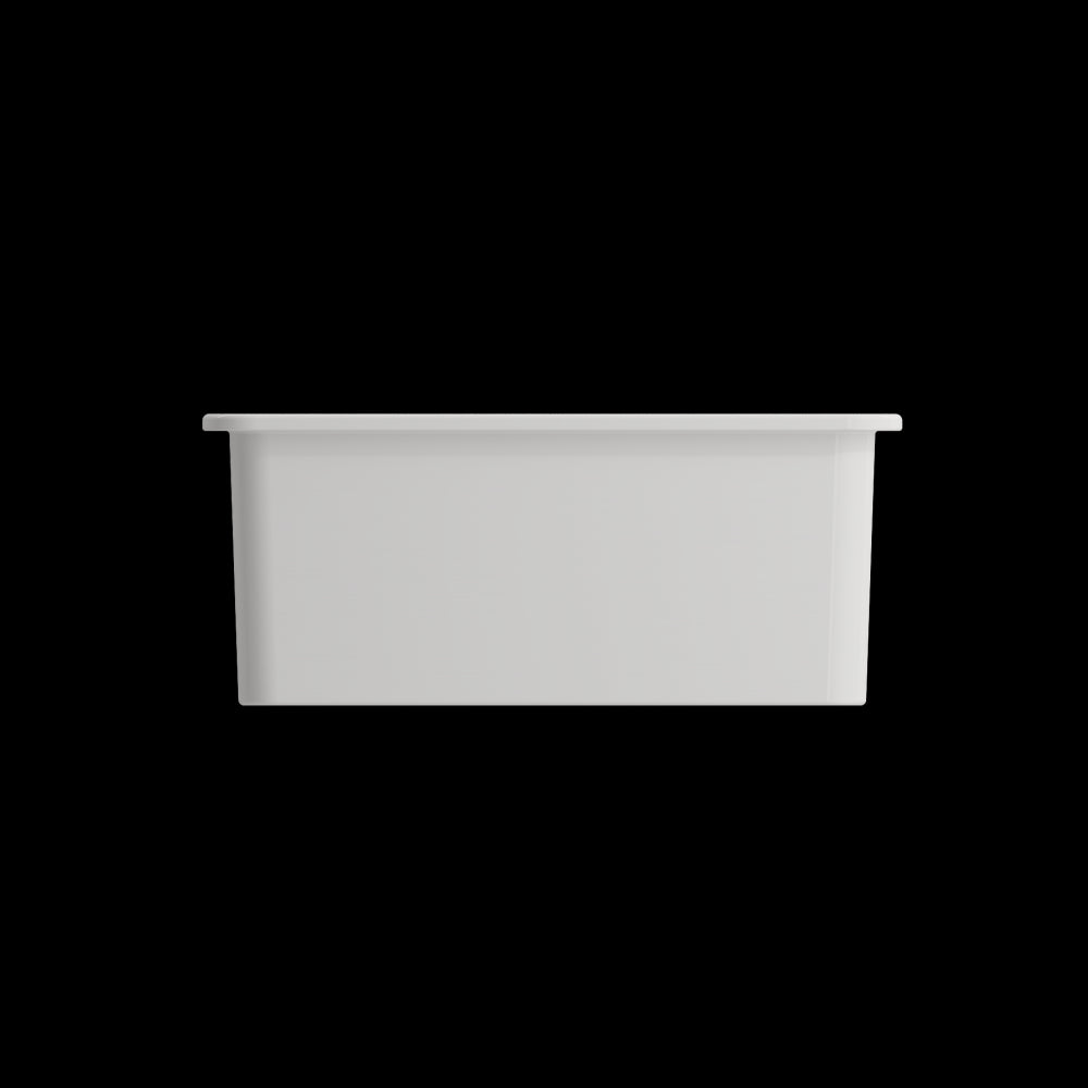 Sotto Dual-Mount Fireclay 24 in. Single Bowl Kitchen Sink in White