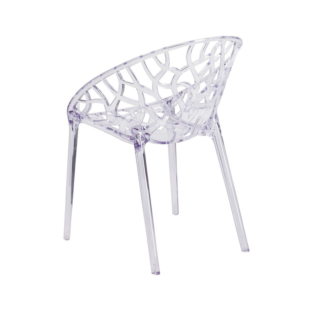 Specter Series Transparent Stacking Side Chair