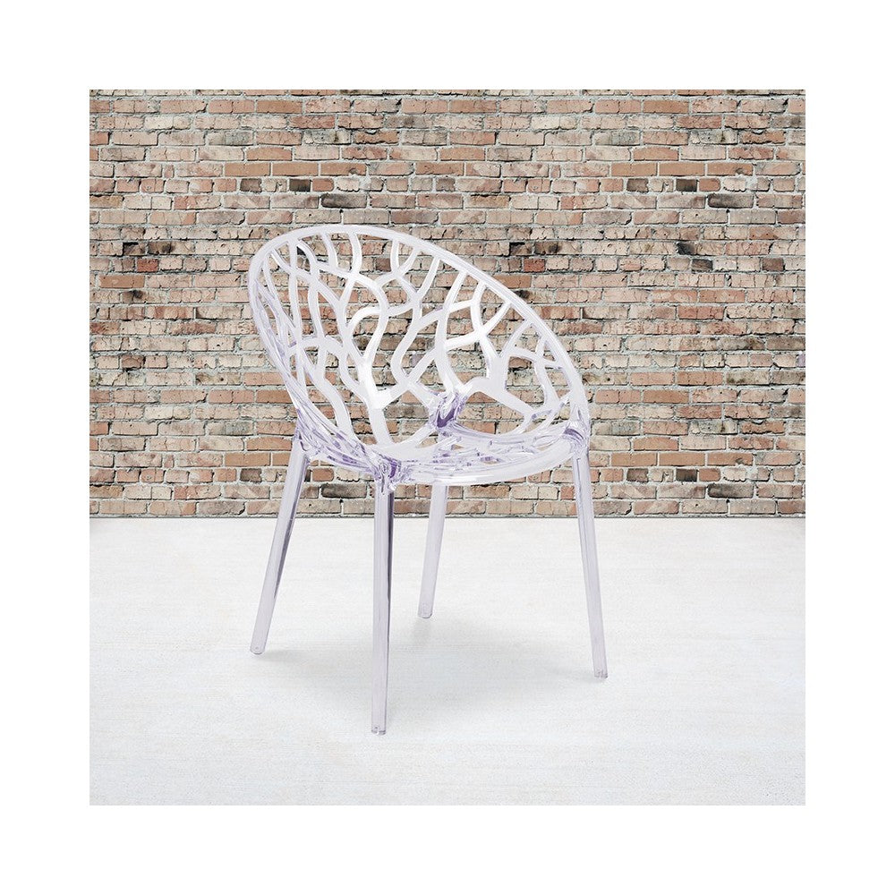 Specter Series Transparent Stacking Side Chair