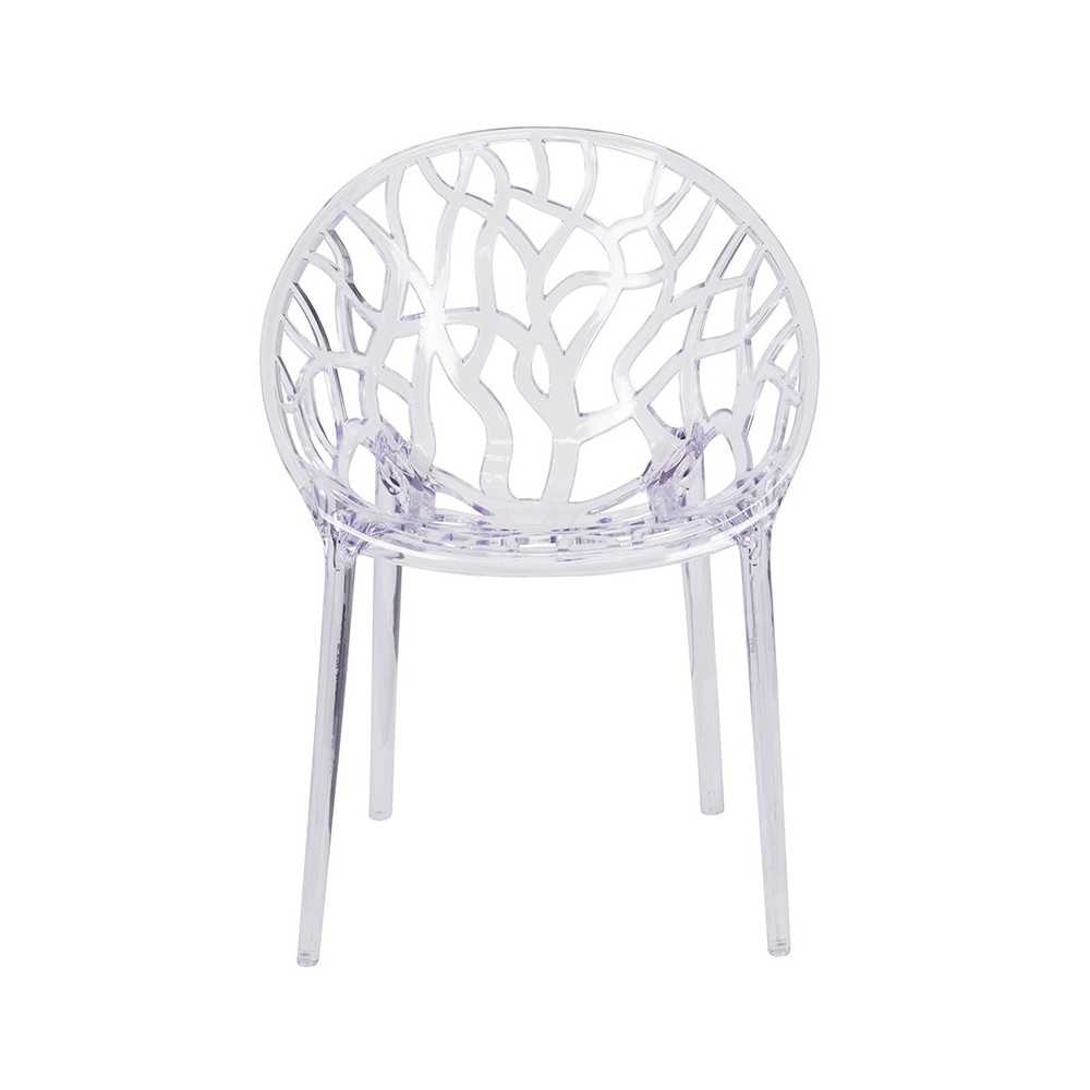 Specter Series Transparent Stacking Side Chair