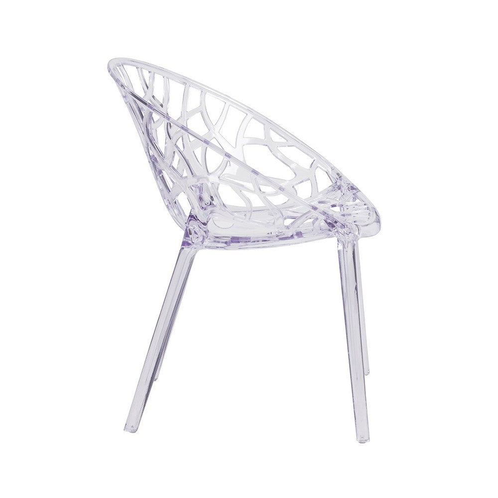 Specter Series Transparent Stacking Side Chair