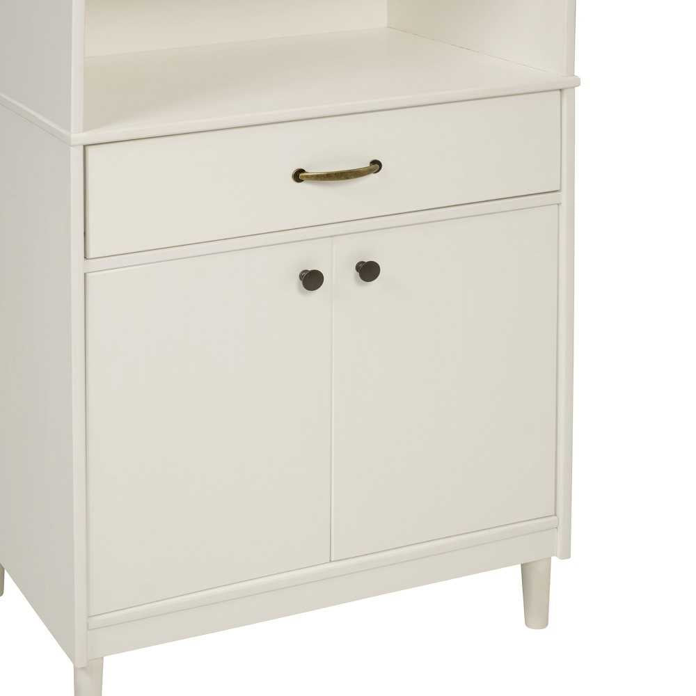 Spencer 70" Solid Wood 2 Door Hutch - White