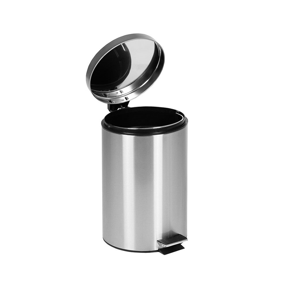 Stainless Steel Fingerprint Resistant Soft Close, Step Trash Can - 12L (3.2 Gallons)